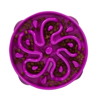Outward Hound Fun Feeder Interactive Dog Bowl - Purple