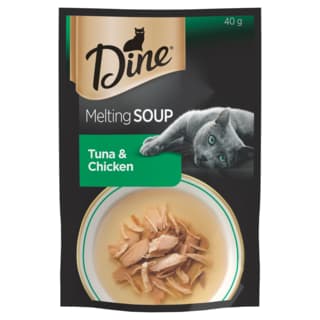Dine Melting Soup Tuna & Chicken Wet Cat Food - 40g