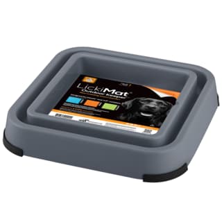 LickiMat Dog Outdoor Keeper Feeder - Grey