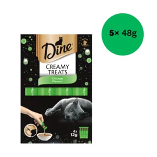 Dine Creamy Treats Chicken Cat Treats - 240g (5 x 48g)