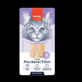Wanpy Pure Mackerel Fillet Treat For Cats - 25g