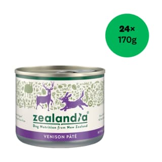 Zealandia Venison Pate Wet Dog Food - 170gx24