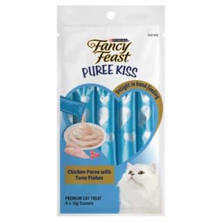 Fancy Feast Puree Kiss Chicken With Tuna Flakes Cat Treats - 40g