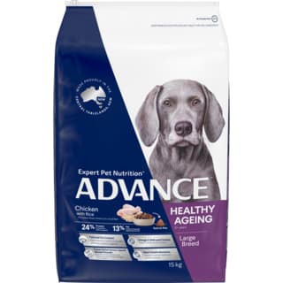 ADVANCE Senior 5+ Large Breed Healthy Ageing Chicken & Rice Dry Dog Food - 15kg