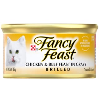 Fancy Feast Grilled Chicken & Beef Feast in Gravy Wet Cat Food - 85g