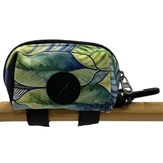 Latched Dog Poop Bag Holder - Tropical Etching