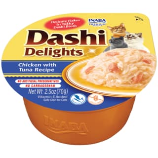 Inaba Dashi Delights Chicken with Tuna Cat Meal Topper - 70g