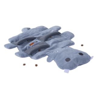 JOYSER Puzzl Hippo Dog Plush Toy - Grey