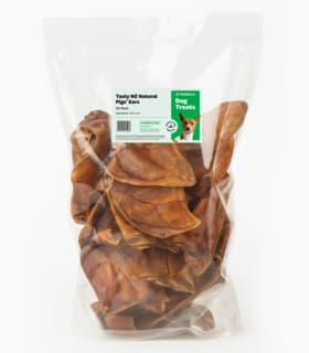 Petdirect Tasty Natural Pigs' Ears Dog Chews - 50 Pack