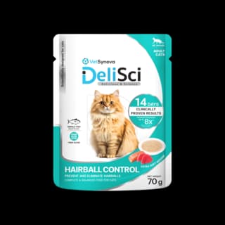 VetSynova DeliSci Hairball Control Mousse Wet Cat Food - 70g