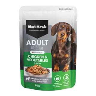 Black Hawk Original Adult Chicken & Vegetables Wet Dog Food - 85g x 12 (pack)