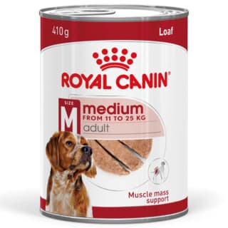 Royal Canin Medium Adult Loaf Canned Wet Dog Food - 410g x 12