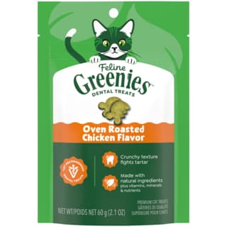 Greenies Oven Roasted Chicken Dental Cat Treats - 60g