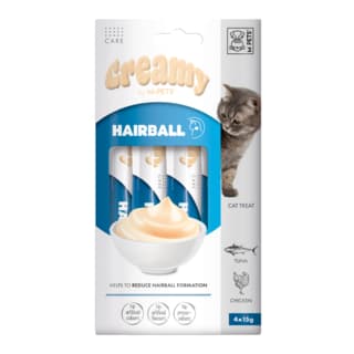 M-PETS Creamy Hairball Control Tuna & Chicken Cat Treats - 60g