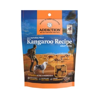 Addiction Kangaroo Meaty Bites Dog Treats - 113g