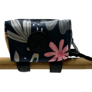 Latched Dog Poop Bag Holder - Botanic