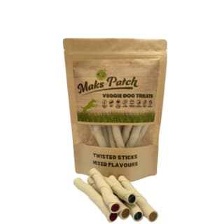 Mak's Patch Mixed Vegetable Twisted Stick Dog Treats - 15 Pack