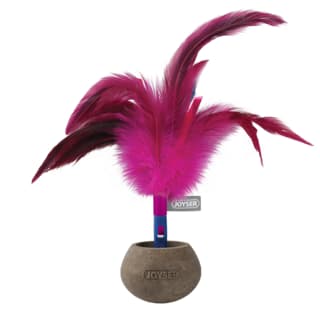 JOYSER Catnip Wobble Woball Cat Toy - Pink/ Brown