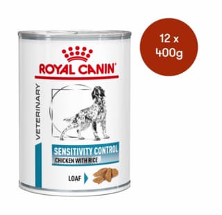 Royal Canin Vet Sensitivity Control Chicken & Rice Wet Dog Food - 410g x 12
