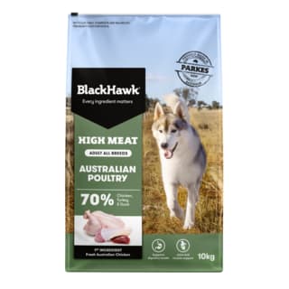 Black Hawk High Meat Australian Poultry Recipe Dry Dog Food - 10kg