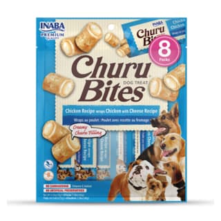 Inaba Churu Bites Chicken wraps with Cheese Recipe Dog Treats - 96g