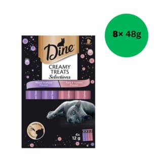 Dine Creamy Treats Selections Seafood Cat Treats - 384g (8 x 48g)