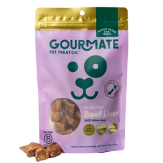 Gourmate Pet Treat Co. Grass Fed Beef Liver Dog Treats - 65g