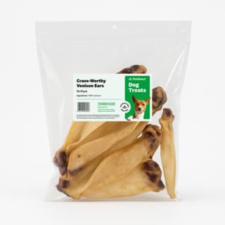 Petdirect Crave-Worthy Venison Ears Dog Chews - 10 Pack