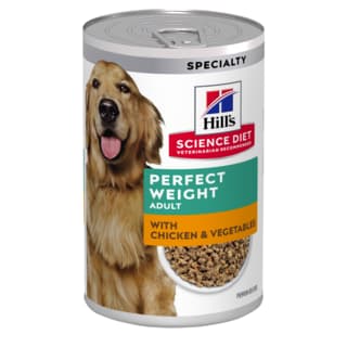 Hill's Science Diet Adult Perfect Weight with Chicken & Vegetables Canned Wet Dog Food - 370g