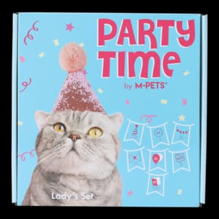 M-PETS Party Time Lady Birthday Party Pack For Cats - 9 Pack