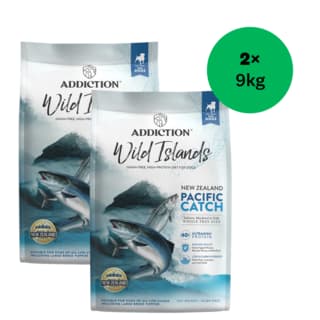 Addiction Wild Islands Pacific Catch Salmon Mackerel & Hoki Dry Dog Food - 18kg (2 x 9kg Bags)