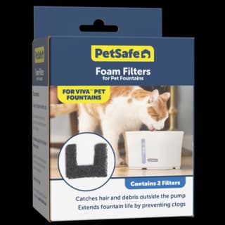 PetSafe Viva Cat and Dog Water Fountain Foam Replacement Filters - 2 Pack