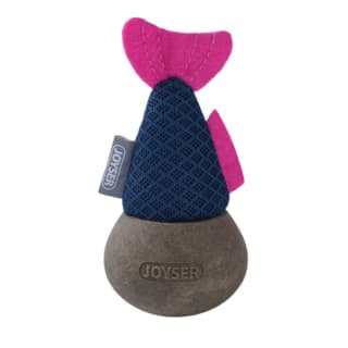 JOYSER Catnip Wobble Woball Fish Cat Toy - Dark Blue/ Pink