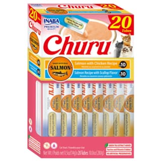Inaba Churu Salmon & Chicken Varieties Box Cat Treats - 20 Pack