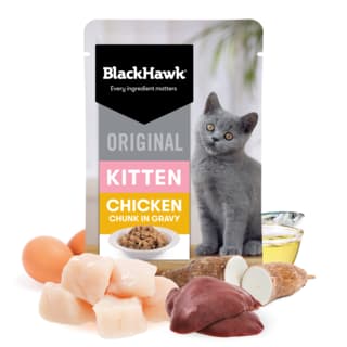 Black Hawk Original Kitten Chicken in Gravy Wet Cat Food - 85g