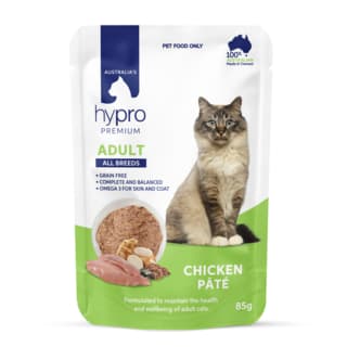 Hypro Premium Grain Free Adult Chicken Pate Wet Cat Food - 85g