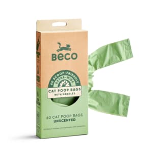 Beco Cat Poop Bags Unscented - 60 Pack