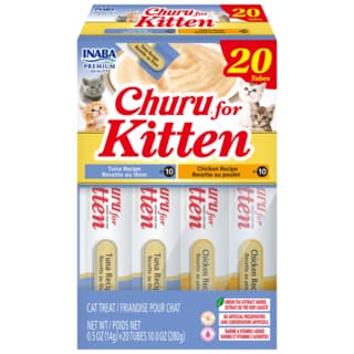 Inaba Churu Kitten Tuna & Chicken Varieties Box Cat Treats - 20 Pack