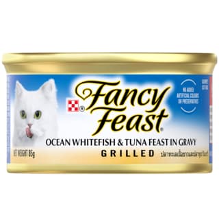 Fancy Feast Grilled Ocean Whitefish & Tuna Feast in Gravy Wet Cat Food - 85g