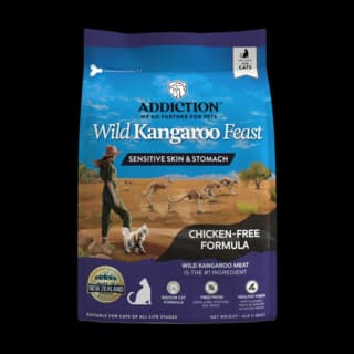 Addiction Wild Kangaroo Feast Sensitive Skin & Stomach Dry Cat Food - 1.8kg