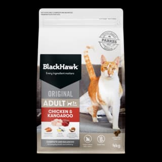 Black Hawk Original Adult Chicken & Kangaroo Dry Cat Food - 4kg