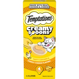 Temptations Creamy Spoons Chicken & Cheese Cat Treats - 40g