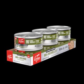 Orijen Duck & Liver Entrée Chunks & Shreds in Bone Broth Wet Cat Food - 155g x 6 (tray)