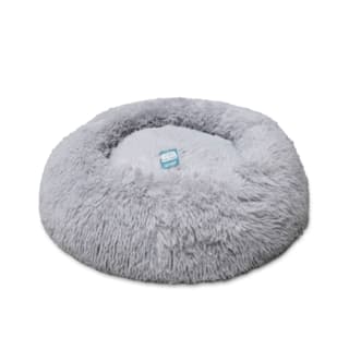 Pup & Purr Dreamy Paws Calming Cat and Dog Bed - Extra Small, Light Grey