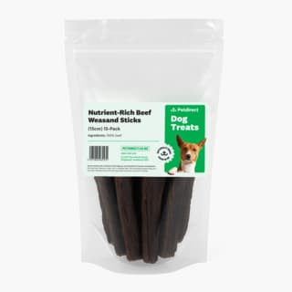 Petdirect Nutrient-Rich Beef Weasand Sticks Dog Chews - 15 cm 15 Pack