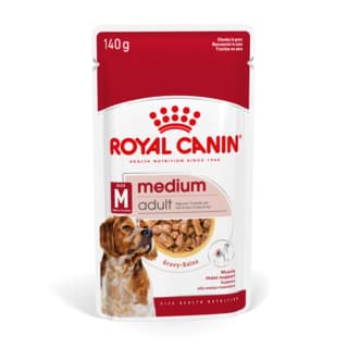 Royal Canin Medium Adult Chunks In Gravy Pouch Wet Dog Food - 140g