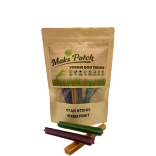 Mak's Patch Mixed Fruit Star Sticks Dog Treats - 20 Pack