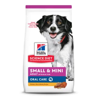 Hill's Science Diet Adult Oral Care Small & Mini Dry Dog Food - 3.6kg (2x 1.8kg)