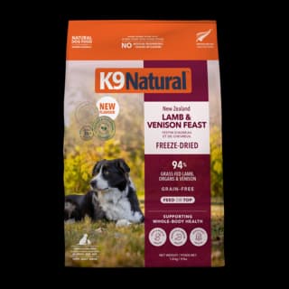 K9 Natural Lamb & Venison Feast Freeze Dried Dog Food - 1.8kg