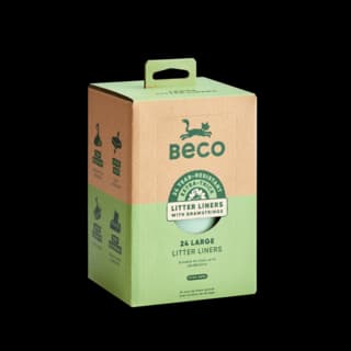Beco Cat Litter Tray Liners Unscented - Large, 24 Pack